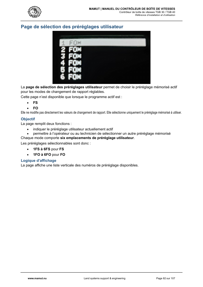 MAMUT TGB Manual page 82