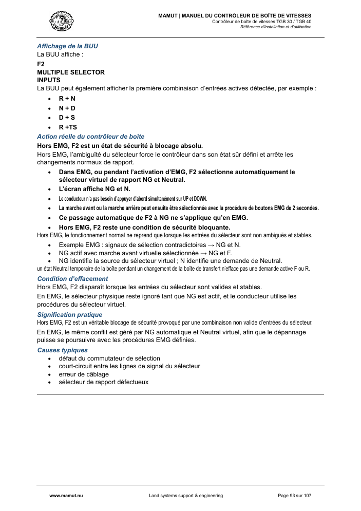 MAMUT TGB Manual page 93