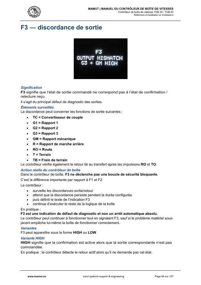 MAMUT TGB Manual page 94