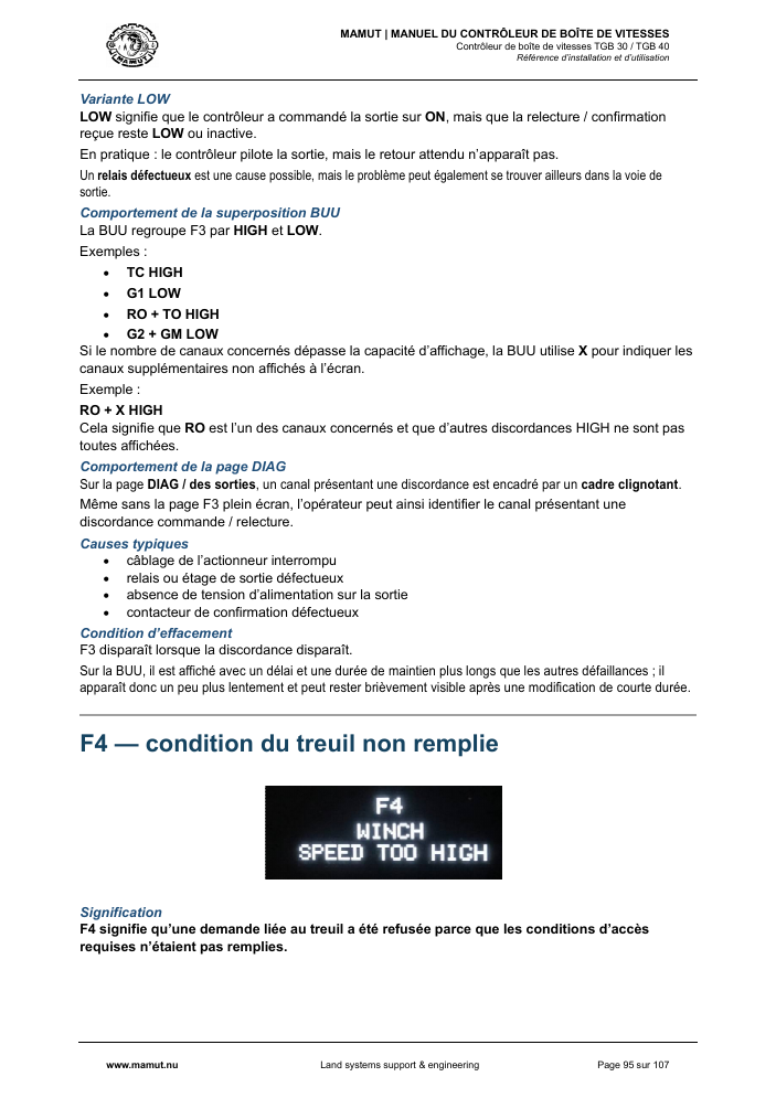 MAMUT TGB Manual page 95