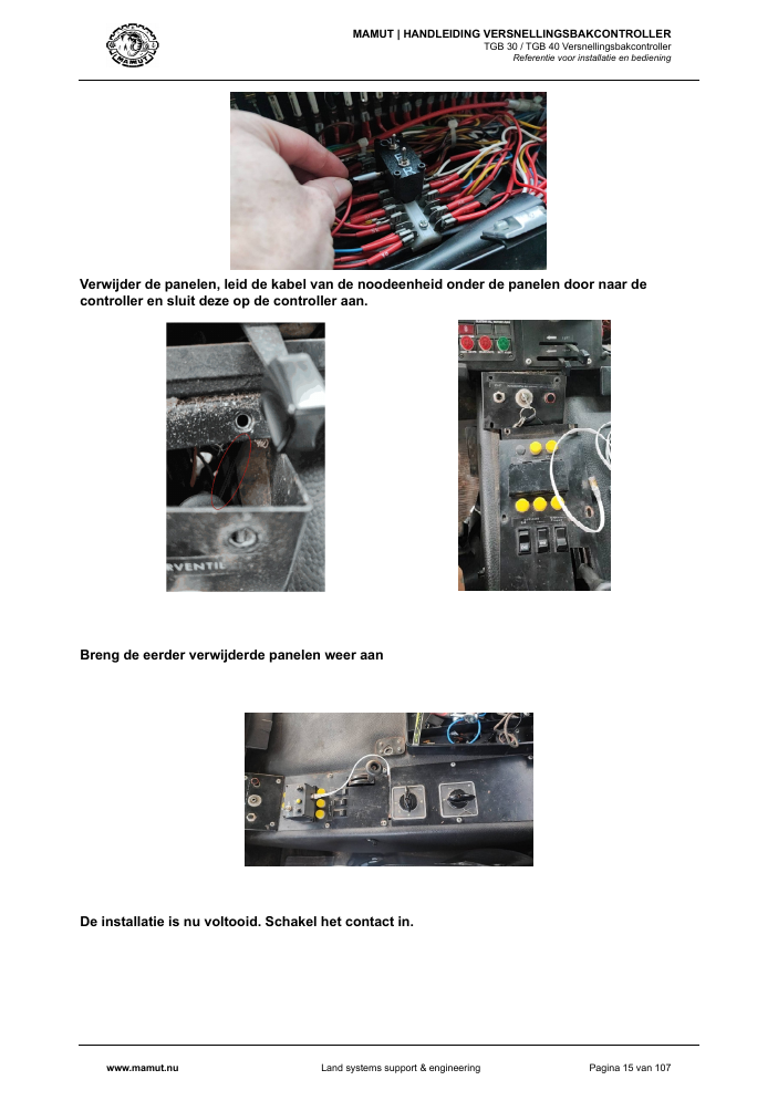 MAMUT TGB Manual page 15