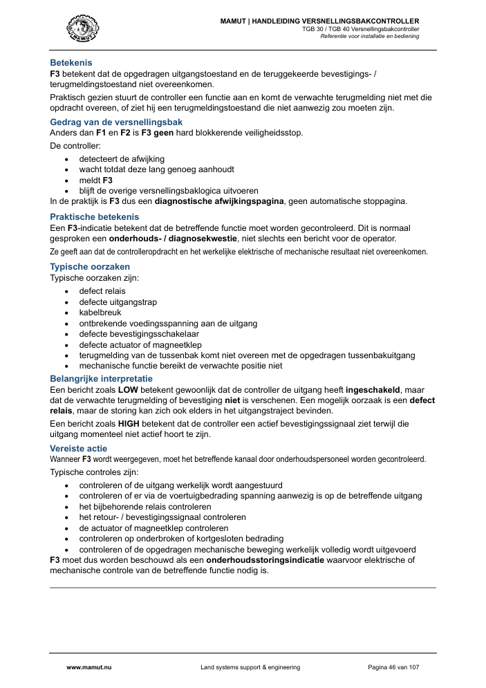 MAMUT TGB Manual page 46