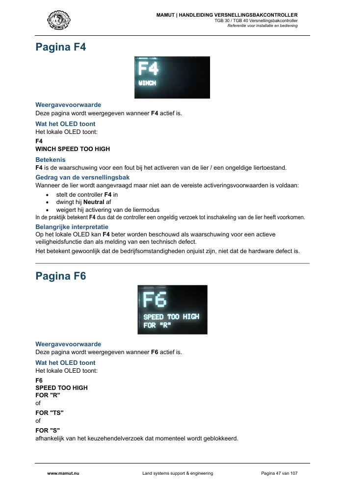 MAMUT TGB Manual page 47