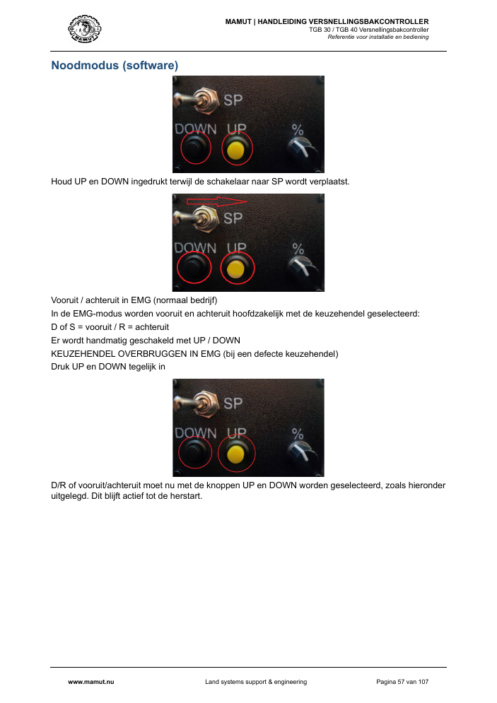 MAMUT TGB Manual page 57