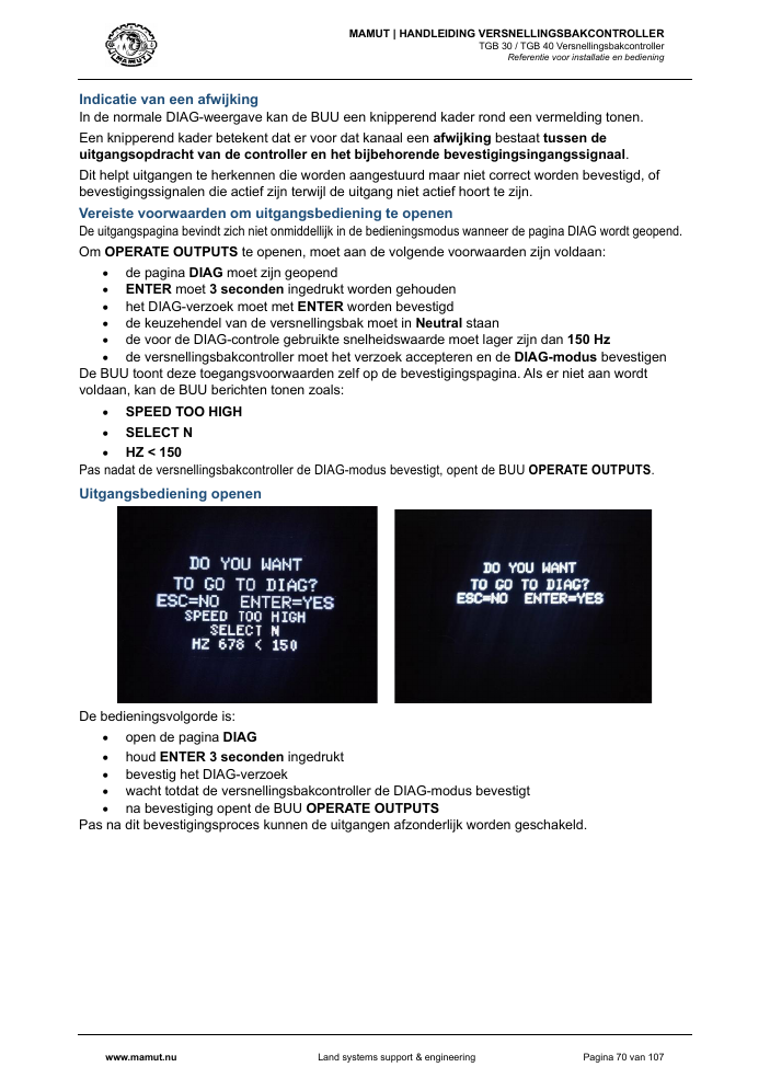 MAMUT TGB Manual page 70