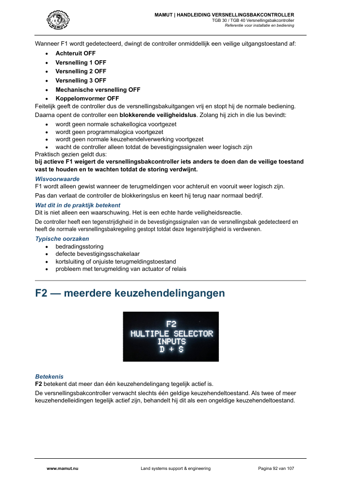MAMUT TGB Manual page 92