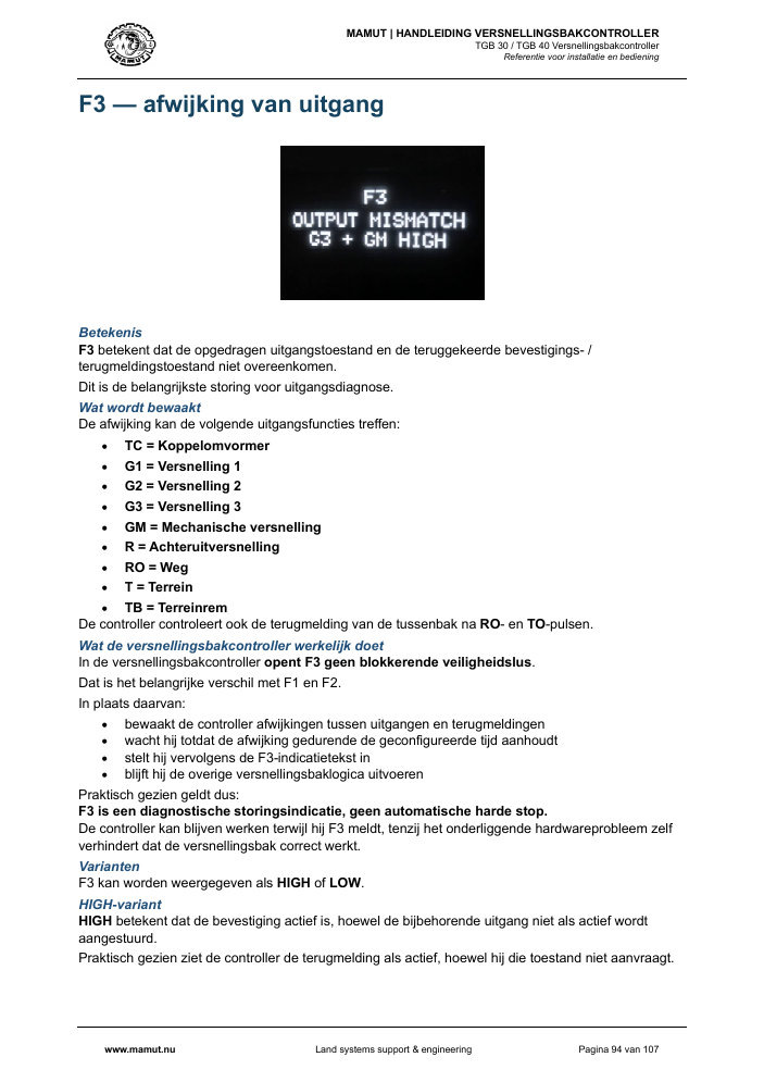 MAMUT TGB Manual page 94
