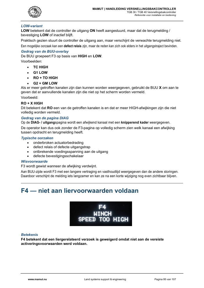MAMUT TGB Manual page 95