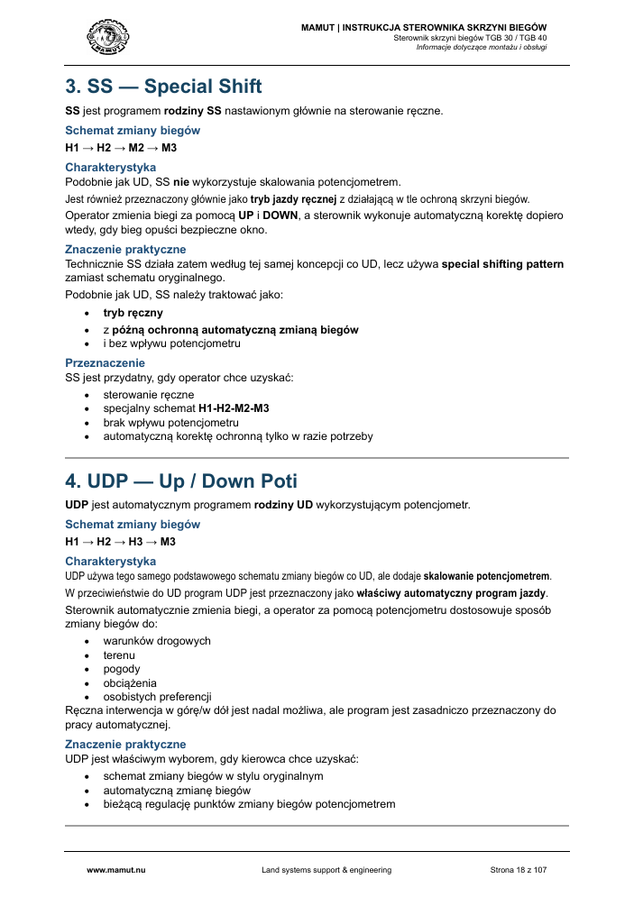MAMUT TGB Manual page 18