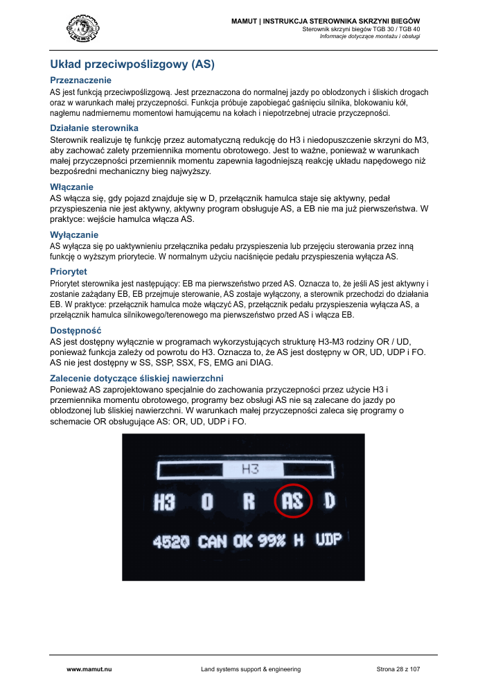 MAMUT TGB Manual page 28