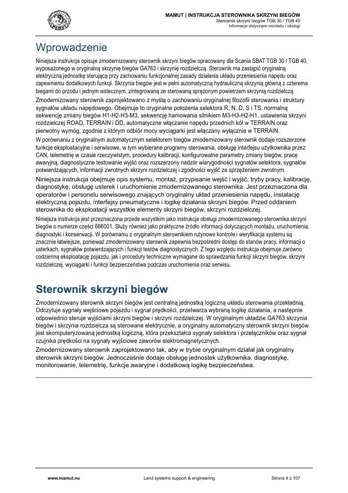 MAMUT TGB Manual page 4