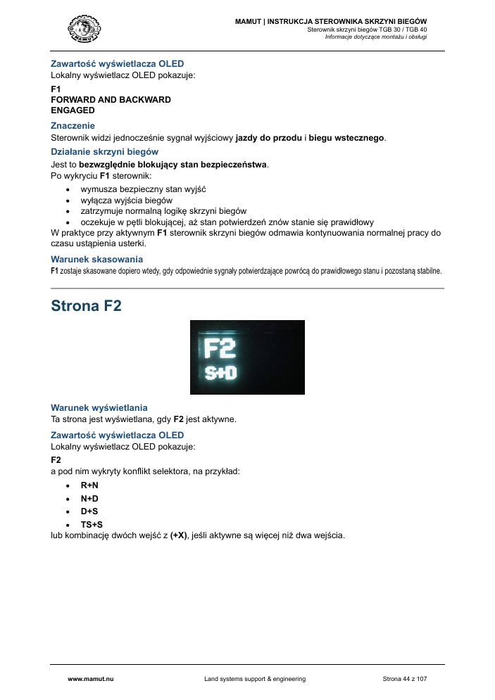 MAMUT TGB Manual page 44