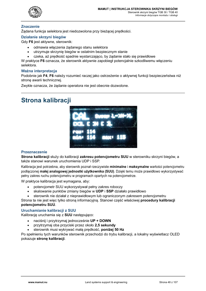 MAMUT TGB Manual page 48