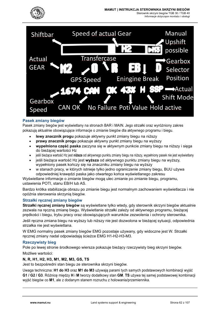 MAMUT TGB Manual page 62