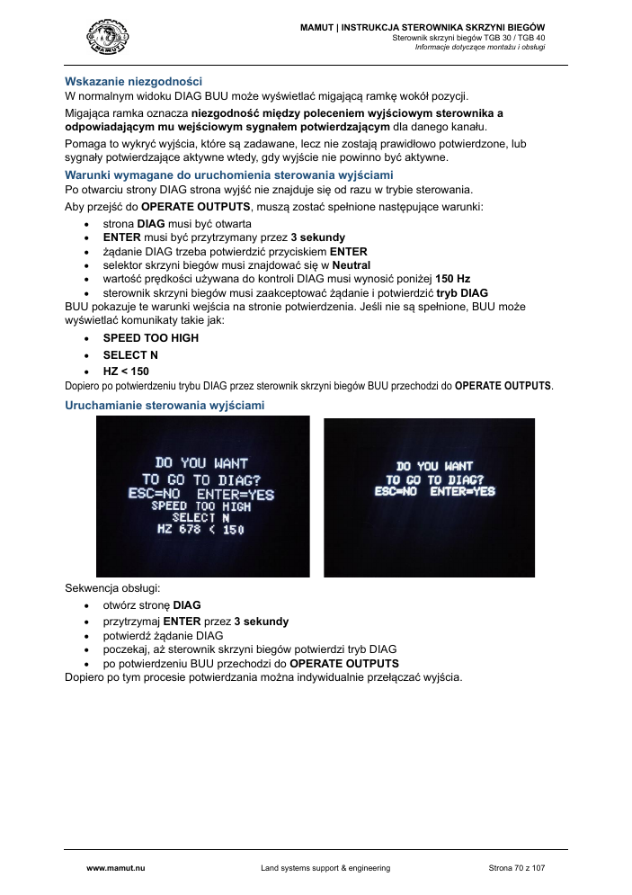 MAMUT TGB Manual page 70