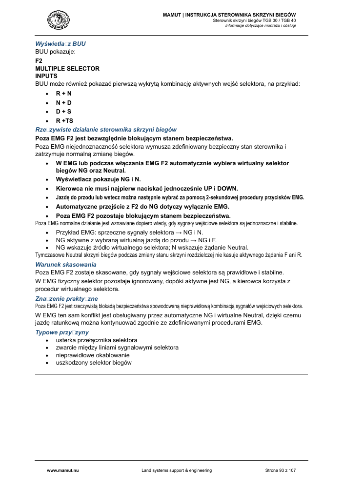 MAMUT TGB Manual page 93