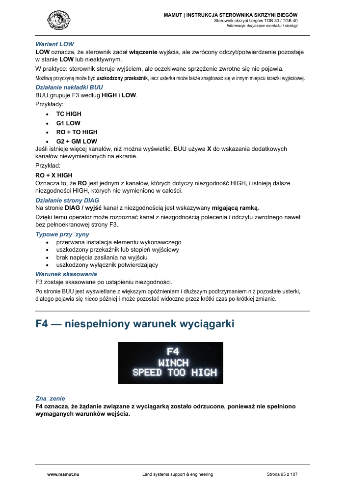 MAMUT TGB Manual page 95