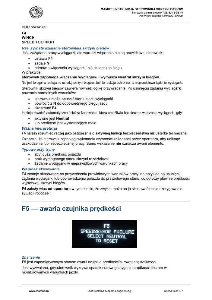 MAMUT TGB Manual page 96