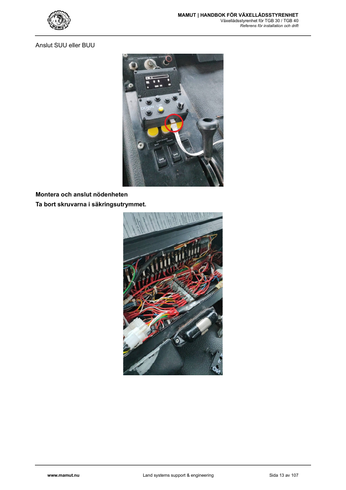 MAMUT TGB Manual page 13
