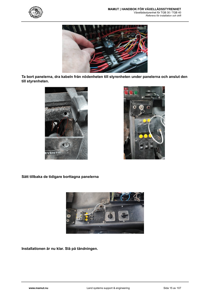 MAMUT TGB Manual page 15