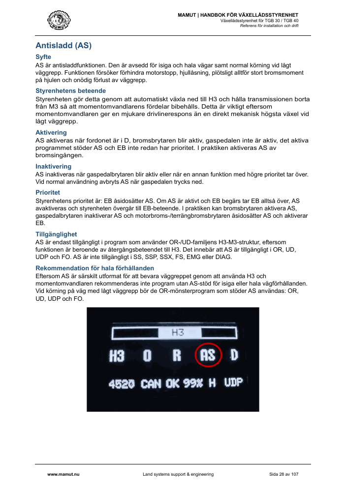 MAMUT TGB Manual page 28