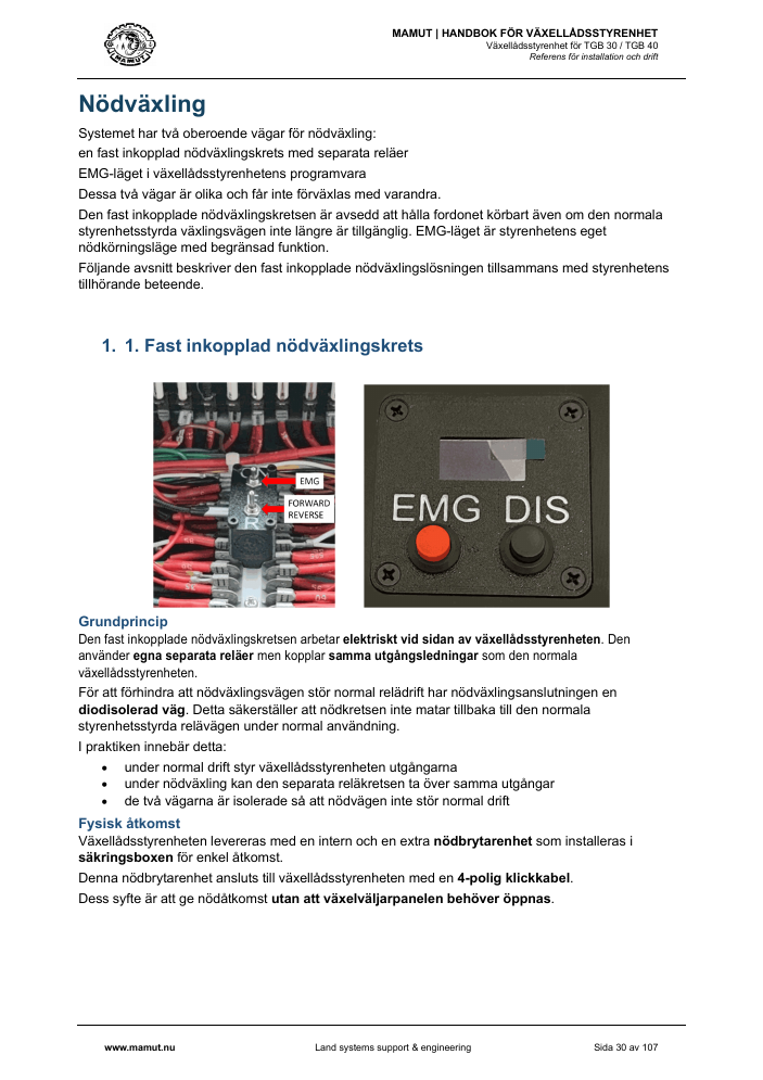 MAMUT TGB Manual page 30