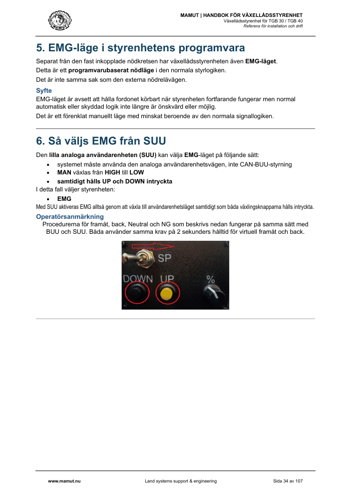 MAMUT TGB Manual page 34