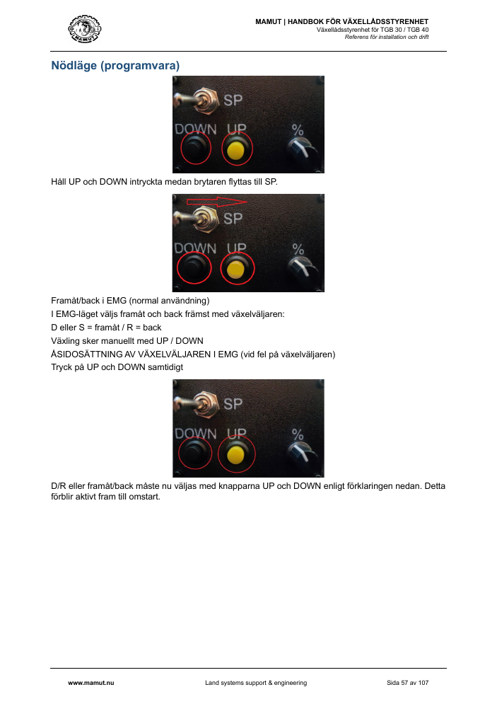 MAMUT TGB Manual page 57