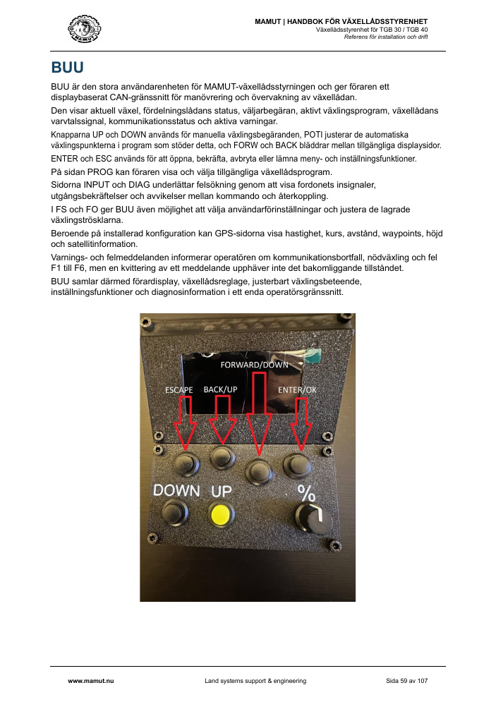MAMUT TGB Manual page 59