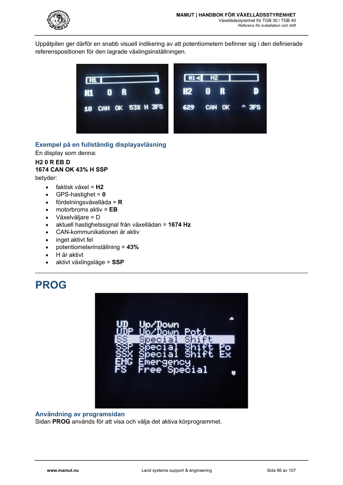 MAMUT TGB Manual page 66