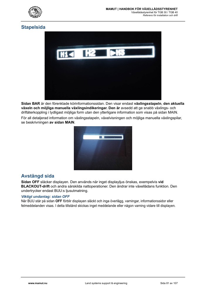 MAMUT TGB Manual page 81