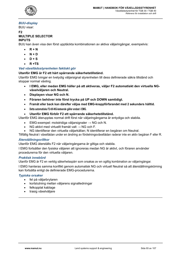 MAMUT TGB Manual page 93