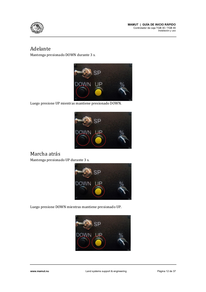 TGB Quick Start Guide page 12