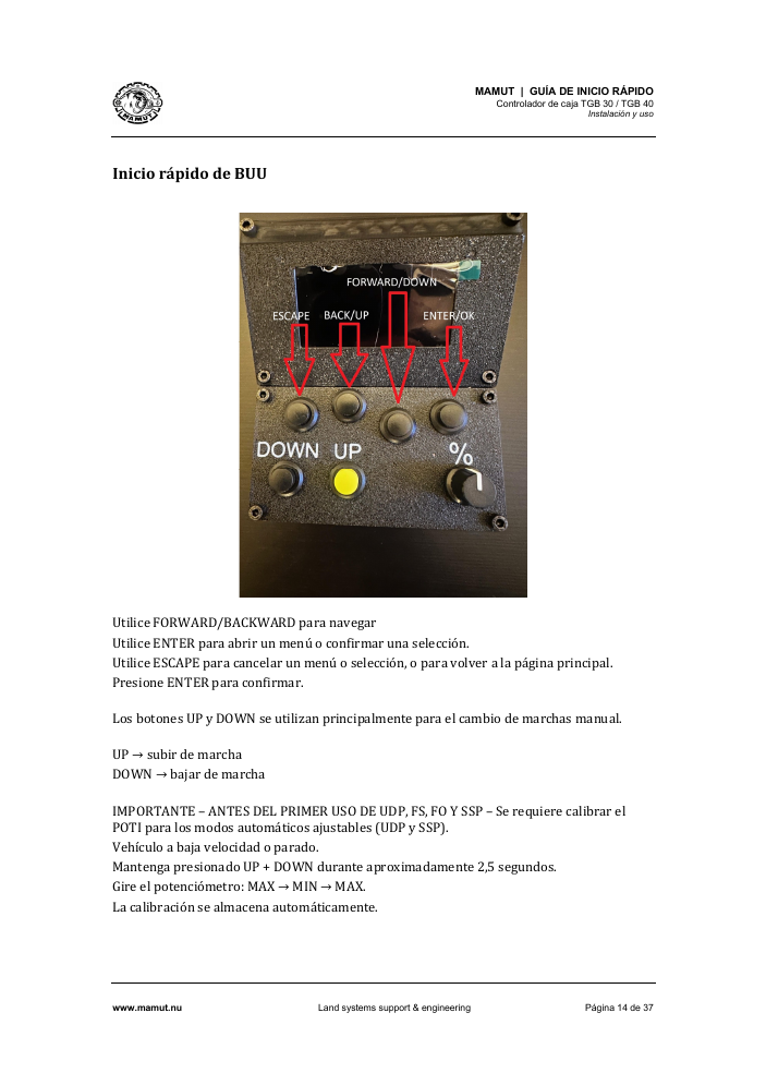 TGB Quick Start Guide page 14