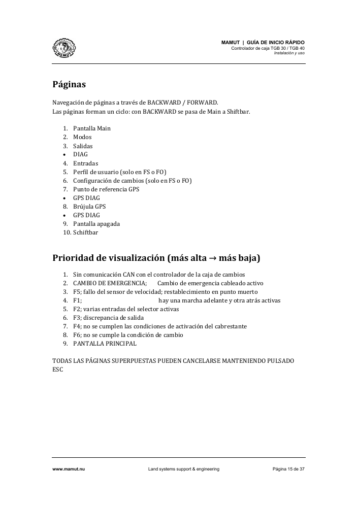 TGB Quick Start Guide page 15