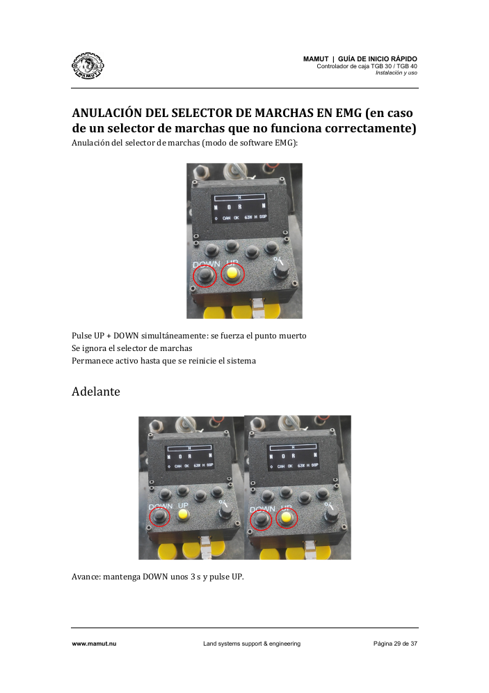TGB Quick Start Guide page 29