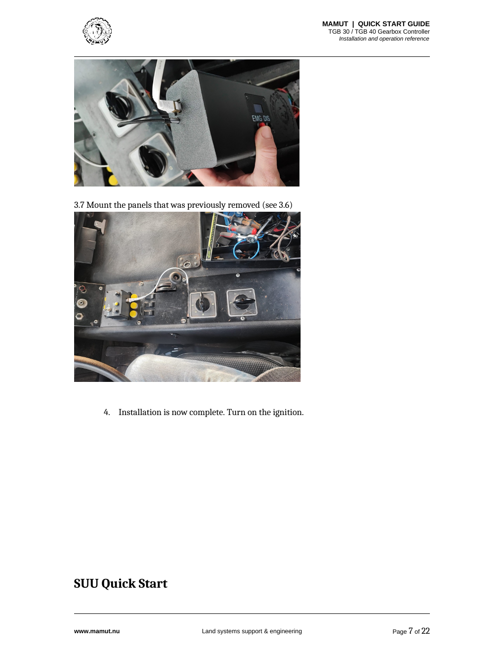 TGB quick start guide page 7